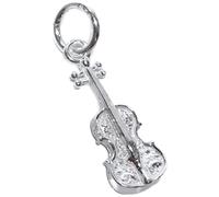 Maldon Jewellery SMALL Violine Sterling Silber Charme .925 x 1 Violinen und Musik Charme