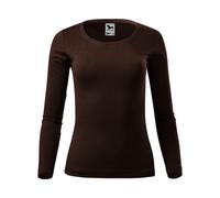 MALFINI Damen Langarm T-Shirt Fit-T Long Sleeve - Kaffee | S