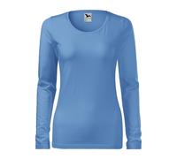 MALFINI Damen Langarm T-Shirt Slim - Himmelblau | S