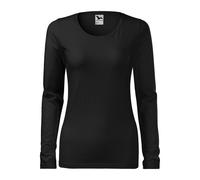 MALFINI Damen Langarm T-Shirt Slim - Schwarz | M