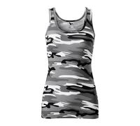MALFINI Damen Tanktop Camo Triumph - Camouflage grau | XL