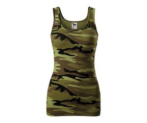 MALFINI Damen Tanktop Camo Triumph - Camouflage grün | XS