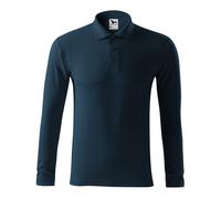MALFINI Herren Langarm Polo-Shirt Pique Polo LS - Marineblau | S