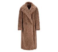 HUGO Oversized-Fit Teddy-Mantel mit zweireihiger Knopfleiste - Style Malite-1, 50570962 Braun 34