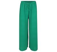 Malito - Damen Marlenehose im Animal Print - weich fließende Culottehose - lockere Sommerhose - Trendige Freizeithose 2306 - (Uni Grün)