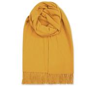 malito - Damen Modeschal - weicher Schal aus Viskose-Baumwoll Gemisch - langer Winterschal Stola Unifarben S600 - (Senfgelb)