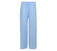 Malito Damen Plisseehose - lockere weich fließende Chiffonhose - Lange Sommerhose - Trendige Marlenehose 883 - Babyblau L/XL