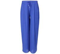 Malito - Damen Plisseehose - lockere weich fließende Chiffonhose - Lange Sommerhose - Trendige Marlenehose 883