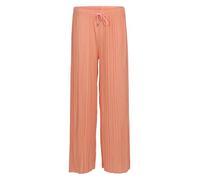 Malito Damen Plisseehose - lockere weich fließende Chiffonhose - Lange Sommerhose - Trendige Marlenehose 883 - Coral S/M