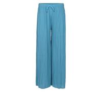 Malito - Damen Plisseehose - lockere weich fließende Chiffonhose - Lange Sommerhose - Trendige Marlenehose 883 - Türkis-G S/M