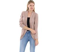 Malito Damen Strickjacke lang | Cardigan im eleganten Design | Angesagter Oversize Look - Weste - Jacke 5021 (rosa)