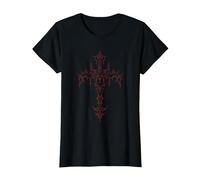 Mall Goth Grunge Aesthetic Gothic Kreuz T-Shirt, Damen, Schwarz, M