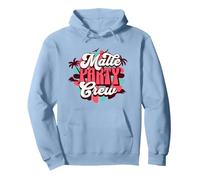 Malle Party Crew Mallorca Urlaub Outfit Damen Herren Design Pullover Hoodie, Unisex für Erwachsene, Taubenblau, M