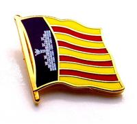 Mallorca Flaggen Pin - Anstecker Mallorca Fahne