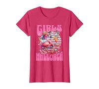Mallorca Girls Trip Party Urlaub Outfit T-Shirt, Damen, Rot Meliert, XS