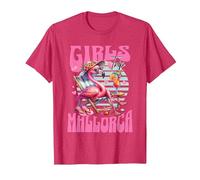 Mallorca Girls Trip Party Urlaub Outfit T-Shirt, Herren, Rot Meliert, S
