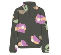 Maloja Fleecepullover MeltinaM (Half Zip, atmungsaktiv) dunkelgrün/blume Damen, Größe M