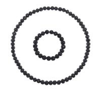 MALSSE Elegantes Halsketten-Set aus Ton und Keramik, zartes Perlen-Schmuck-Accessoire für Partys und Versammlungen