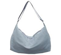MALSSE Schultertasche mit mehreren Taschen für Damen, groß, geräumig, Nylon, Achseltasche, Unterarm-Tragetasche für den täglichen Gebrauch, stilvolles Büro, blau, One Size