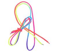 MALUGOGO 1 Paar Runde Regenbogen Schnürsenkel aus Polyester Bunte Modische Sneaker Schnürsenkel Stylische Einfach zu Verwendende für Mädchen und Jungen für Schule und Shopping