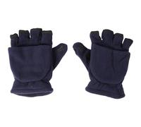MALUGOGO Halbfinger-Handschuhe, Klappenabdeckung, Fäustlinge, sehr dick, Polar-Fleece, atmungsaktiv, Klappenabdeckung, Design für Erwachsene, Herren, Winter, warme Handschuhe für Herbst und Fitness, 1