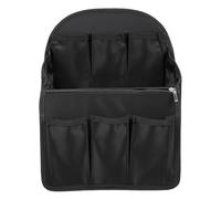 MALUGOGO Rucksack Organizer Einsatz aus Leichtem Nylon mit Mehreren Fächern Faltbare Innentasche für Reise und Alltag Schwarzer Rucksack Innenbeutel