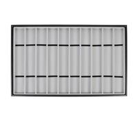 MALUGOGO Schwarzer 10-fächer Uhren und Schmuckvitrine Organizer für Sammler