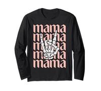 Mama Geburtstag, Mama Rock and Roll Geschenke, Happy Mother's Day Langarmshirt