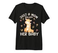 Mama Giraffe Love Nur eine Mutter, die ihre Babygiraffe liebt Premium T-Shirt