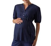 MAMA.LICIOUS Damen MLMERCY LIA 2/4 WO TOP 2F A. Umstandsbluse, Navy Blazer, Small