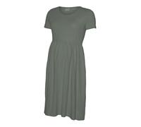 Mama.licious Damen Mlmia Ss JRS Abk Skater Dress Noos, Agave Green, S EU