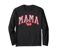Mama Mommy Cherry Happy Mother's Day Mom Life Kokette Schleife Langarmshirt
