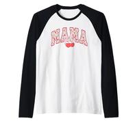 Mama Mommy Cherry Happy Mother's Day Mom Life Kokette Schleife Raglan