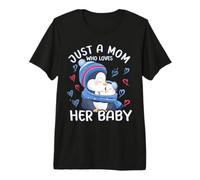 Mama Pinguin Love Nur eine Mutter, die Ihr Baby liebt Premium T-Shirt