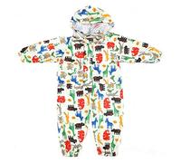 mama stadt Regen Overall Kinder Unisex 100% Wasserdichter Regenanzug Kinder Regenoverall Jungen Mädchen Leichter Regenmantel, Gelb/M(3-5 Jahre)