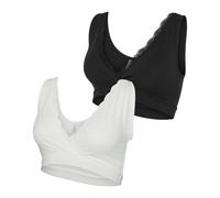 Mamalicious 2er Pack Schwangerschafts-BH »Mlhelena« - Damen - Gr. L - schwarz