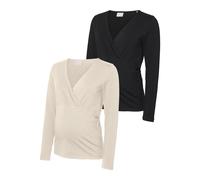 Mamalicious 2er Pack Top »Mlkerrie« - Damen - Gr. XS - braun