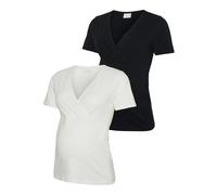 MAMALICIOUS® 2er-Pack Umstands- und Still-T-Shirts S schwarz/weiß
