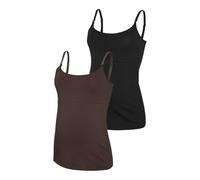 MAMALICIOUS® 2er-Pack Umstands- und Still-Tops L braun/schwarz