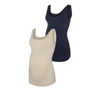 MAMALICIOUS Damen Mlheal Tank Top 2-pack A., Mellow Buff, Einheitsgröße