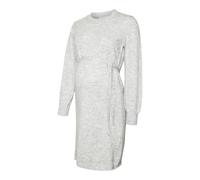 MAMALICIOUS Damen Mlnewanne L/S Abk Knit Dress A. Noos, Light Grey Melange, S