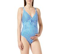 MAMALICIOUS Damen Mlzaga Hc Swimsuit 2f A., Strong Blue/Stripes:pristine, XL