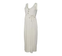 Mamalicious Trägerkleid MLEVI LIA SL JRS ANKLE DRESS 2F NOOS – Jersey 100% Baumwolle, Beige, XS