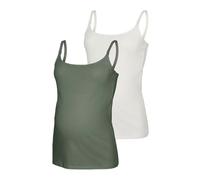 MAMALICIOUS® 2er-Pack Umstands- und Still-Tops M grün/weiß