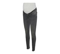Mamalicious Umstands-Jeans Mila Slim Fit DG Denim Grau Damen Größe L