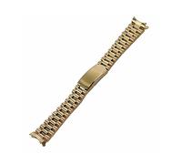 MAMA'S PEARL 19mm 20mm Day Date Style Stahlarmband passend for Seiko 5 Sxns80 Snxs79 Snxs79k Snxs77k Snxs73 Uhrenarmband Armband Ersatzteile(Gold,20mm)