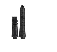 MAMA'S PEARL 24x14mm Lederarmband For 1853 Passend For Tissot T60 Band For Gürtel L875/975K Serie Armband Konvexes Ende Uhrenarmband Zubehör(Black no buckle)