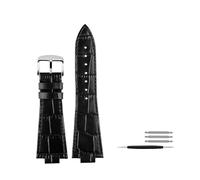 MAMA'S PEARL 26 * 12mm Leder Armband Fit For Tissot For PRX Serie 40MM T137.407/T137.410 Männer Casual(Black pin)