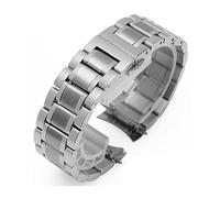 MAMA'S PEARL Edelstahl-Armband Mit Gebogenem Ende For 1853, Passend For Tissot T035, 14/16/18/22/24 Mm, Passend For LONGINES Uhrenarmband, Damen Und Herren(Silver,22mm)