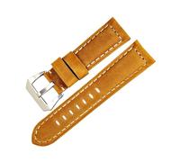 MAMA'S PEARL Lederarmband 22mm 24mm 26mm Herrenuhr Gürtel Weizen Uhrenarmband Armband Passend For Panerai(Wheat S,22mm)